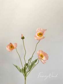 1pc Artificial Flowers Wedding Simulation Poppies Wedding Decoration Home Decoration Ornaments Silk Flowers Flowers Gifts Birthday Graduation