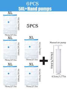 11 件/1 套透明真空压缩储物袋 - 真空服装旅行收纳袋、衣柜收纳袋、行李打包袋。高品质真空收纳袋，带泵，适用于旅行必需品、衣服、床上用品、毯子。便携式真空压缩袋，无需电力。适用于家庭、卧室、假日和房间装饰卧室、收纳袋、收纳袋、家庭收纳、女士白色 T 恤、女士黑色裤子、女士冬装、连衣裙、女士冬装、优雅女士连衣裙、女士白衬衫、长袖、女士白色连体裤、女士春季连衣裙、女士春季服装、春季、春季服装、极简主义、夏季上衣 - 彩色 - 查看 17