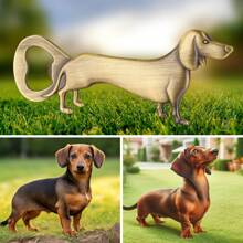 1pc Gold/Bronze/Dark Silver Dachshund Shaped Bottle Opener With Thermal Lined Bag/Gift Box, Suitable For Beer, Wine, Juice Opening, Bar, Club, Restaurant, Home Bar Tools, Summer Beverage Accessories, Applicable For Holiday/Corporate Celebration/Gathering Party/Birthday Gift For Men And Women, For Outdoor, Camping, Gift For Father