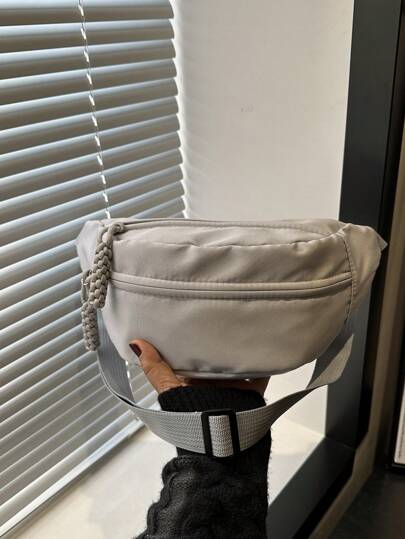 Modna nylonowa torba na ramię, jednokolorowa torba na ramię, damska torba na ramię na co dzień, odpowiednia do uprawiania sportów na świeżym powietrzu