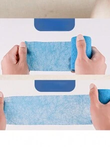 1 Pc Non-Woven Self-Adhesive Pet Wrap Bandage For Outdoor Use, Suitable For Feet Protection, Simple Bandaging, Sports Protection, Joint Protection, Features: Elastic Stretch, Comfortable Breathable, Compression Protection, Non-Stick To Fur, Self-Adhesive Easy Tear, Material: Non-Woven Fabric, Suitable For All Dog Breeds, Size: 5*450cm, 7.5*450cm, 10*450cm
