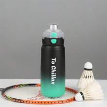 21 Ounces Double-Lid Highly Attractive Gradient Color Sports Water Cup Large-Capacity Bounce Cup Portable Water Cup Double-Layer Insulated Cup Cycling Leisure Outdoor Hiking Mountaineering Water Bottle Customized 1 Pack