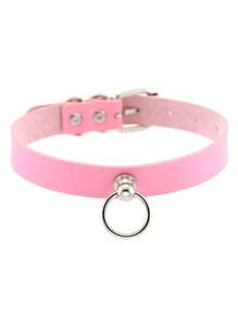 1pc Gothic Style Choker Necklace Adjustable, Pink Series Collar For Valentine's Day Party, Suitable For Women's Daily, Festival, Party, Christmas, Valentine's Day, Carnival Fashion Accessories Gift,Mom,Mother,Mother's Day,Gift - Pink - View 14