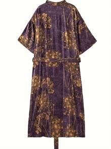 Plus Size New Men's Short Sleeve Bathrobe