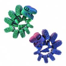 Large Size Realistic Articulated Snake Model, 3D Printed Jointed Snake Toy With Movable Jaw, Unique Posable Novelty Prop - Multicolor - View 7