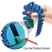 Large Size Realistic Articulated Snake Model, 3D Printed Jointed Snake Toy With Movable Jaw, Unique Posable Novelty Prop - Multicolor - View 8