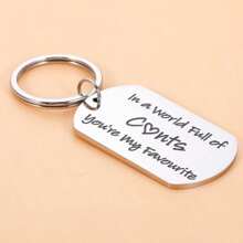 1pc Women Funny Valentine'S Day Gift For Lovers Couples You'Re My Favorite Keychain Gift