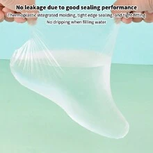 100/200pcs/Pack Disposable Transparent Foot Mask Sleeve - Clear - View 4