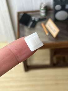 2pcs/Set Dollhouse Miniature Switch & Outlet Model: 1/12 Scale Realistic Wall Decor For Living Room, Bedroom, Kitchen, Bathroom, Scenes And Props - Multicolor - View 2