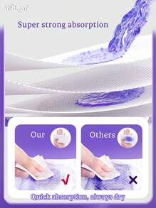 10/30片装，卫生巾，夜用护垫，女性经期专用，干爽透气，超薄速吸收，经期内裤，夜间防护裤 - 白色 - 查看 6
