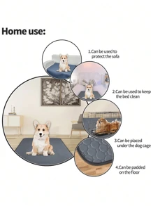 Washable And Reusable Pet Placemats Urine Pads - 4-Layer Absorbent Cat/Dog Placemats And Training Potty Pads For Small To Large Pets, Keep Your Pet Clean And Comfortable
