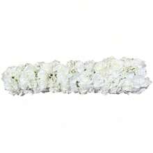 SanBouSi Rangée de roses artificielles 100cm, décoration murale de mariage, Arrangement Floral, toile de fond