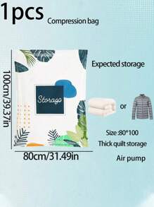 1 件旅行真空压缩袋，防水真空收纳袋，用于衣物、床上用品、行李整理，适用于衣物和被子存放 - 藍色 - 查看 25