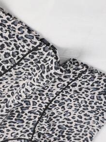 Damen Leoparden-Muster Unterhose mit mittlerer Taille, bequem und atmungsaktiv mit Stretch - Verschiedenfarbig - Übersicht 4