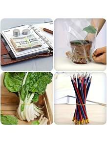 100pcs Strong Elastic 38mm Diameter Yellow Multi-Purpose Rubber Bands, Durable Natural Rubber, Suitable For Office, School And Home Use Back To School