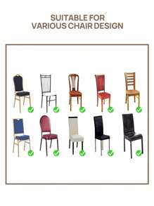 1 件叶形提花疏水防溅浅灰色椅套，高弹性，四季皆宜，防脏防宠物抓，适合家庭和酒店使用 - 淺灰色 - 查看 3