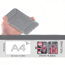 1 Set Of Multifunctional Home Pink Toolbox For Electrical Appliances Computer Hardware Home Maintenance Workers Multifunctional Car Combination Toolbox For Home Use Pink Women's Toolbox Including All Necessities Christmas Gifts For Universities Apartments Rooms - Pink - View 3