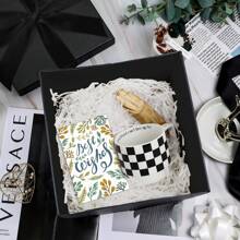 1 Pc Medium Birthday Gift Box With Lids, Ribbon And Tissue Paper, Collapsible Gift Box, 9x9x9 Inches - Multicolor - View 10