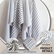 1 Set Of 4pcs Mixed Rectangular Kitchen Towels, 19.69 X 27.56 Inch/50 X 70cm, Large Size, Woven, Absorbent, Breathable, Hanging Design, Suitable For Kitchen, Dining Room, Living Room, Hotel