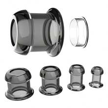 Tapón anal de silicona transparente negro de 4 tamaños, con agujero para mirar, superficie lisa, juguete sexual de silicona en forma de pene, juguetes sexuales para mujeres y hombres, juegos de adultos, juguetes anales unisex, entrenador anal para parejas, sexshop