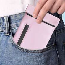 JBNG Pink Smell Proof Pouch Bag PU Leather Airtight Bag For Home And Travel Pocket Size Bag For Her