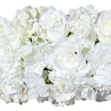 SanBouSi Rangée de roses artificielles 100cm, décoration murale de mariage, Arrangement Floral, toile de fond
