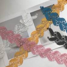 One-Yard Lace Water-Soluble Barcode Embroidery Lace Dress Bag Shoes And Hat DIY Handmade Embroidery Lace - Multicolor - View 3