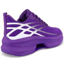 Women's Lightweight Running Shoes With Shock Absorption - Versatile And Breathable Casual Sports Trainers - Runner - 紫色 - 查看 4