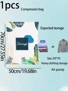 1 件旅行真空压缩袋，防水真空收纳袋，用于衣物、床上用品、行李整理，适用于衣物和被子存放 - 藍色 - 查看 15