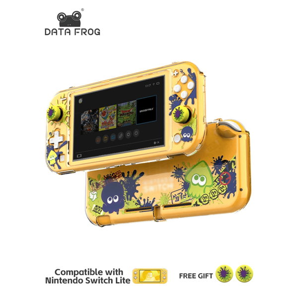 DATA FROG Data Frog Anti-Slip Protective Cover Compatible-Nintend O Switch Lite Full Cover Crystal Shell Case Game Console Accessories