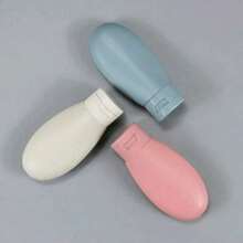 Set de 3 sticle de călătorie din silicon reîncărcabile de 60 ml - etanșe și comprimabile pentru șampon, loțiune și articole de toaletă - perfecte pentru a fi purtate cu mână și în deplasare, odorizante pentru acasă, decor pentru baie, decor de toamnă, înapoi la școală