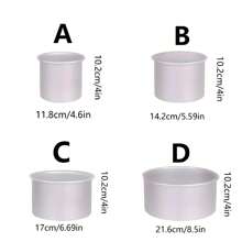 1pc/3pcs/4pcs, Cake Mold, Non-Stick, Removable Bottom, Baking Tool, Baking Pan, Aluminum Cake Pan Set, For Baking Wedding Or Birthday Cake, Kitchen Baking Supplies