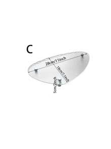 1 套多功能亚克力托盘，现代简约透明各种形状方便化妆托盘，适用于生日派对、婚礼、圣诞节 - 透明 - 查看 12