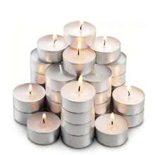 100 piezas de velas pequeñas minimalistas, suministros casuales para fiestas, velas blancas, rosas, rojas, con un tiempo de quemado de 1 a 4 horas, aptas para bodas y mesas de cena, creando una atmósfera romántica