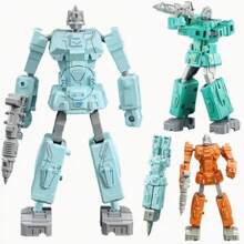 Robot Transforming Pen, Can Write And Transform, Two-In-One Creative Stationery, DIY Shape, Ideal Choice As A Birthday Gift, Classroom Prize, Christmas Gift, New Year Gift, Party Favor, And Holiday Gift, Perfect For Everyday Writing And Office Supplies.,Back To School