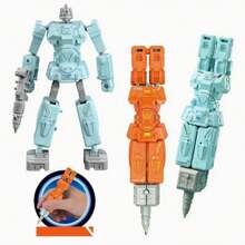 Robot Transforming Pen, Can Write And Transform, Two-In-One Creative Stationery, DIY Shape, Ideal Choice As A Birthday Gift, Classroom Prize, Christmas Gift, New Year Gift, Party Favor, And Holiday Gift, Perfect For Everyday Writing And Office Supplies.,Back To School
