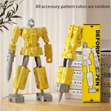 Robot Transforming Pen, Can Write And Transform, Two-In-One Creative Stationery, DIY Shape, Ideal Choice As A Birthday Gift, Classroom Prize, Christmas Gift, New Year Gift, Party Favor, And Holiday Gift, Perfect For Everyday Writing And Office Supplies.,Back To School