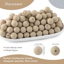 30 peças/20 peças 12mm/15mm Contas de Silicone, Usadas para Fabricação de Chaveiros, Contas Solta de Silicone para Fabricação de Pulseiras e Colares, e Contas de Silicone Circular para Canetas