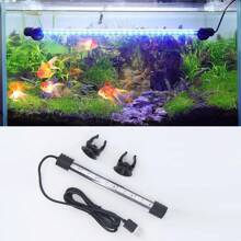 1 個魚缸潛水式 LED 燈水族燈，7-19 英吋魚缸燈，魚缸水草燈，白色與藍色魚缸裝飾燈，小型魚缸燈，大型水族燈，低電壓 USB 雙排水族增亮燈 - 彩色 - 查看 20
