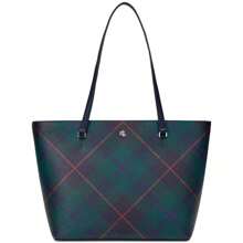 Plaid Medium Karly Tote Bag - Tartan/navy - View 3