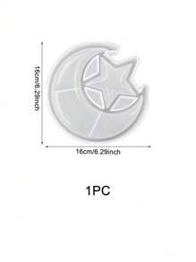 1 个星月硅胶模具，适用于制作蜡烛、蜡熔和零食托盘 - 彩色 - 查看 8