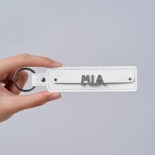 Personalisierter Acryl Mehrfarbiger Buchstaben Schlüsselanhänger, bestes Weihnachtsgeschenk, Geburtstagsüberraschung für Familie und Freunde, Leder Schlüsselanhänger, Acryl Namenspersonalisierung, Herbst/Winter Feiertags Geschenk, Überraschung für Lieblingsmenschen