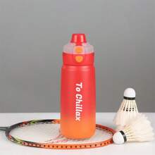 21 Ounces Double-Lid Highly Attractive Gradient Color Sports Water Cup Large-Capacity Bounce Cup Portable Water Cup Double-Layer Insulated Cup Cycling Leisure Outdoor Hiking Mountaineering Water Bottle Customized 1 Pack