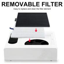 Odkurzacz do paznokci 858-1 Regulowana moc ssania Odkurzacz do paznokci do manicure, Odkurzacz do paznokci do użytku domowego w salonie - Filtr do paznokci podczas korzystania z wiertarki do paznokci, prezent na Walentynki