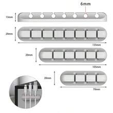 Kabelklemmen-Organizer: Effizientes Kabelmanagement für Desktop und Zuhause für USB-, Strom-, Maus- und PC-Kabel