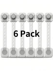 6pcs Baby Cabinet Locks,Child Multi-Functional Cabinet Locks And Refrigerator Locks,Baby Proof Security Protector Drawer Door Locks, Plastic Door Locks,Shower Family Decorations Gifts - Multicolor - View 9