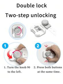 6pcs Baby Cabinet Locks,Child Multi-Functional Cabinet Locks And Refrigerator Locks,Baby Proof Security Protector Drawer Door Locks, Plastic Door Locks,Shower Family Decorations Gifts - Multicolor - View 4
