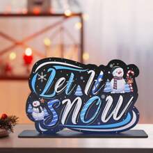 1 Stück frohes Feiertag Tisch Dekorations Schild Weihnachtsbaum Frohe Weihnachten Holz Patchwork Tisch Ornament für Winter Heim Zimmer Wohnzimmer Büro Küche Fensterbank Dekoration, Geschenk für Mama, Weihnachtsgeschenk, Feiertagsgeschenk, Wintergeschenk