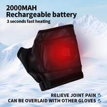 Găng tay lót sưởi ấm có thể sạc lại, Găng tay giữ ấm tay Unisex thích hợp cho các hoạt động ngoài trời vào mùa đông như đi xe máy, trượt tuyết, cắm trại, câu cá và săn bắn, giữ ấm tay trong thời tiết lạnh - màu đen - Xem 5