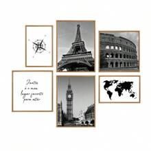 Decorative Frame Kit Europe Black And White Living Room Bedroom And Office - Wood - View 1